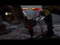 Mortal Kombat 11 Beta - My Biggest Scorpion Combo (So Far) - 55% - 2 Krushing Blows + 1 Fatal Blow