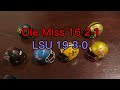 Ole Miss @ LSU College Football Mini Helmet Game Week 3
