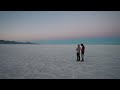 Bonneville Salt Flats Evening Walk - Northwestern Utah・4K HDR