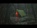 Relaxing Rain Sounds On Tent Help You Sleep and Focus | ASMR White Noise