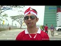 SELEBRASI Jokowi dan Prabowo Melompat Kala Timnas Indonesia Mencetak Gol, Presiden FIFA Ucap Selamat