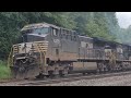 Recovery Engines Hook to Stalled Train in Highland Cut - Norfolk Southern 6K4 Ethanol & C80 Light