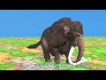 Paint & Animals Cow,Mammoth,Gorilla,Lion,Duck,Camel Fountain Crossing Transformation Animal Cartoon