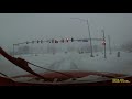 I nearly t-boned a semi trailer! Be careful in bad weather! At 1:41