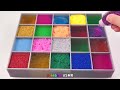 Satisfying Video l Mixing All My Slime Smoothie in Making Glossy Slime Cube & Balls Cutting ASMR #05