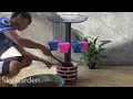 Amazing Ideas | How To Make Hanging Lanterns Garden with Moss Rose & Plastic Bottles