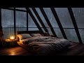 Rain Sounds and Thunder outside the Window in the forest - Great sleep on Rainy Nights