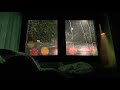 Rain Sound On Window with Thunder Sounds - Heavy Rain for Sleep, Study and Relaxation, Meditation