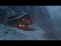 The Sound of a Fierce Snowstorm while Sleeping ┇The Wind Howled Loudly