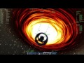 Spaceship Orbiting Black Hole in Space Engine