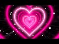 Color Changing💖💜Heart Tunnel | Neon Heart Background Video | Wallpaper Heart | Animated Background