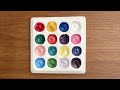 Creating 12 New Metallic Paint Colors with 4 Acrylic Paints: Colour Mixing Tutorial #colormixing