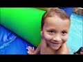 RATS & Thunderstorm! INFLATABLE SLIDE Fun! FUNnel Vision Summer Vlog
