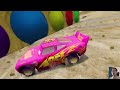 Big & Small MCQUEEN vs Slide Color with Portal Trap - Wooden Cars vs Rails - BeamNG #13