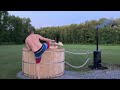 Cedar Hot Tub with Wood Boiler