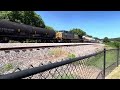 CSX 1875 P&LE Heritage Unit Leads M583 Past Emerson #train #csxt #railfan