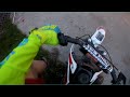 taking the new pitbike riding (almost wrecked)👈🥶