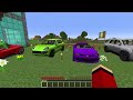 JJ AND MIKEY BOUGHT ALL SIZES OF CARS in Minecraft ? TINY VS BIG CARS IN MINECRAFT!