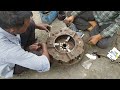 Talented man skillfully repair a vehicle pressure plate, How to fix vehicle pressure plate