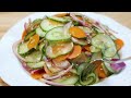 1 Cucumber with 1 carrot. Super simple and delicious dinner or lunch recipe