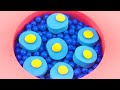 Satisfying Video l How To Make Kinetic Sand Rainbow Ice Cream Popsicle Cutting ASMR | By ODD