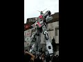 Gundam Unicorn First Public Reveal and Transformation in Odaiba, Japan