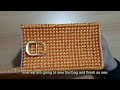 how to make easy bag and nice stitches with plastic canvas شنطة سهل وجميله بالكنفاه البلاستيك