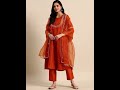 Orange suit||#onlinesuits #onlineshopping #myntra #suit #weddingdress #weddingsuits