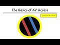 Hemodialysis Access 101 01 - The Basics of AV Access