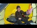 Mountain camping in the winter - Hilleberg Nallo 2 - Soto StormBreaker - Vesper 20