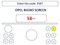 How To Enter Opel Movano Radio Code