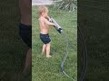 Big Mo playing! In the sprinkler 🙂