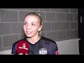Interview mit SGS Essen Spielerin Elisa Senß nach dem Bundesliga Rhein Derby gegen 1FC Köln