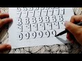 Writing Numbers in Shadows | Lettering Tutorial