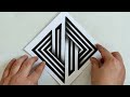 anamorphic art | Geometric drawing | optical illusion drawing | 3d illusion drawing for beginners