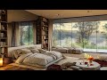 Morning After the Rain in Forest Bedroom with Soothing Jazz | Relaxing Piano Music for Study & Sleep