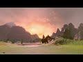 Relaxing Zelda Twilight Princess Music Journey - Link & Epona Travel Till Nightfall