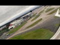 Lufthansa Embraer 190 Departure from cloudy Manchester