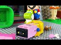 Lego Mario enters the Nintendo Switch in search of green mushrooms to revive Lego Peach! #legomario