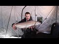 Ice Fishing with Underwater Drone Footage