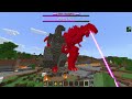 I Found GODZILLA -1 vs SHIN GODZILLA in Minecraft Pocket Edition (Godzilla Minus One)