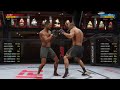 UFC 4 - Fighting top HW fighters (PS4)