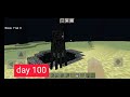 Minecraft 100 days be like | pocket edition