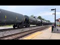 Smoking Railcar Axle! BNSF Manifest Train Through La Plata, MO w/ Handbrake Accidentally Left on