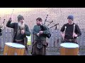 Scottish tribal pipes & drums band Clanadonia playing 