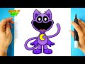 How to DRAW CATNAP - Smiling Critters - [ Drawing POPPY PLAYTIME Characters ]