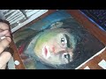 Face Portrait Acrylic Painting on Canvas | SpeedPaint