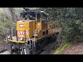 Work Train Derails While Dumping Ballast, Caught On Camera