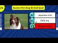 Dog Edition#2:Guess the Dog Breed Quiz|@Mind Bender Trivia