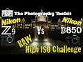 Z9 vs D850 RAW image High ISO Challenge